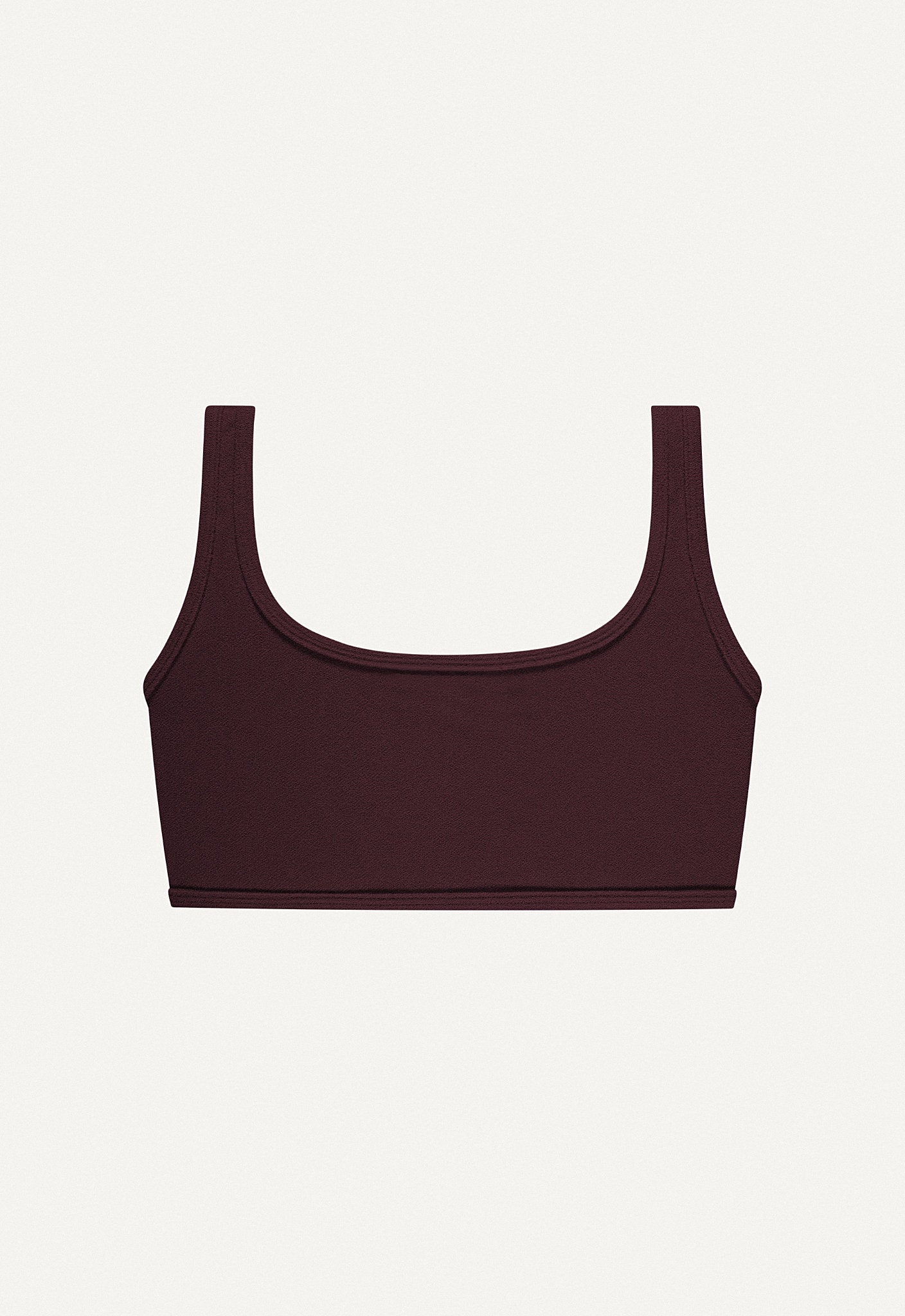 Bikini Oberteil „Vento“ in Dunkelbraun Frottee