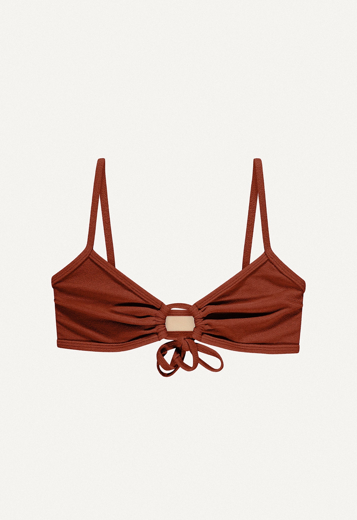 Bikini Top "Joran" in terracotta terry