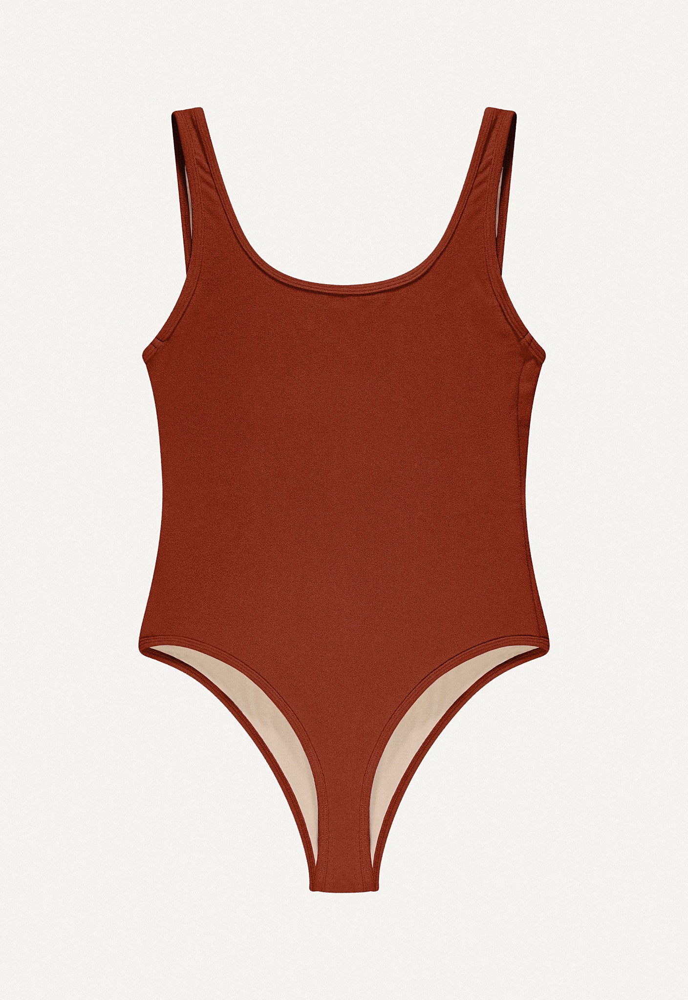 Surf Swimsuit "Zephyr" in terracotta terry
