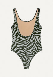 Swimsuit "Zephyr"  in unreal zebra print
