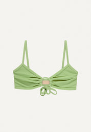 Bikini Top "Joran" in linden green terry