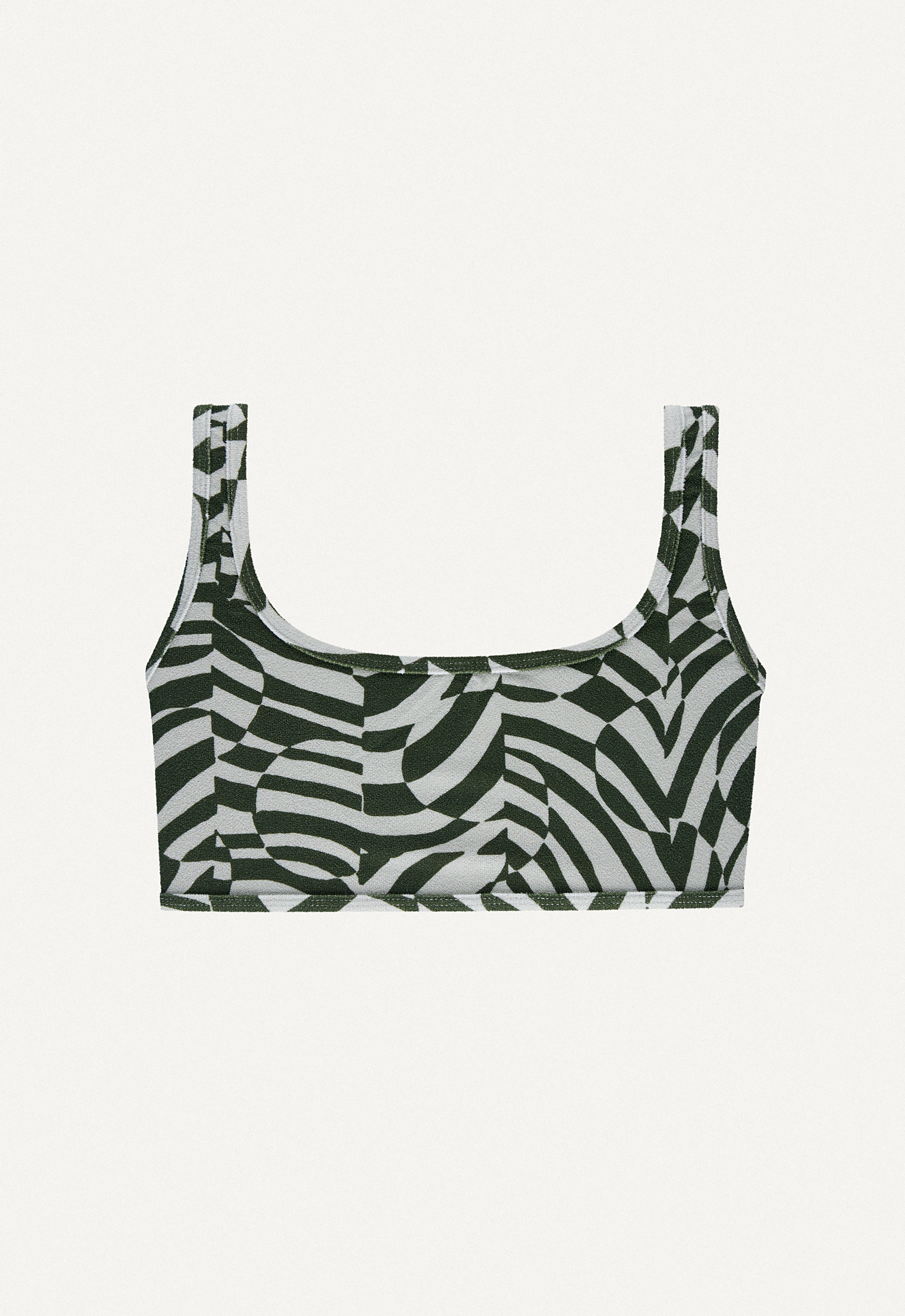 Bikini Top “Vento” in unreal zebra print