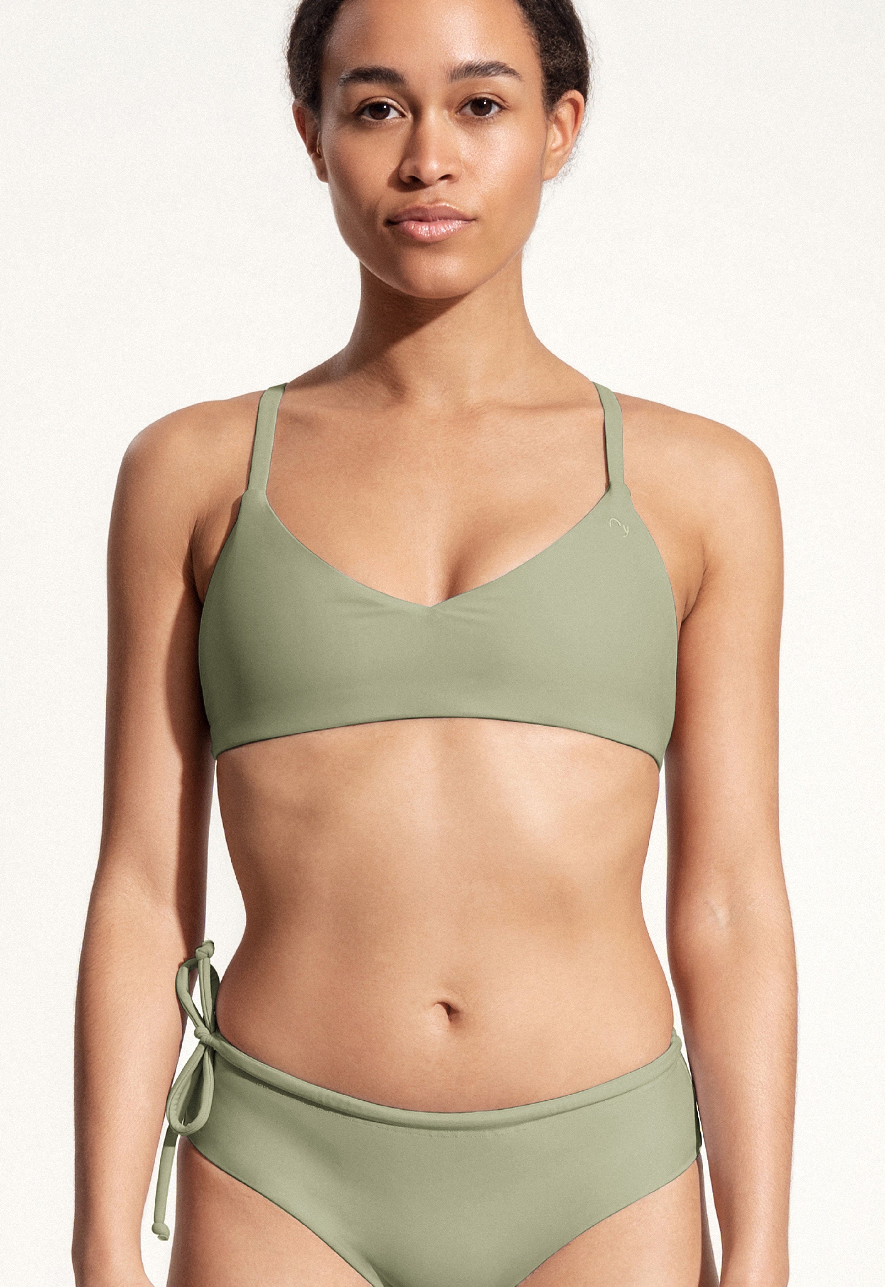 Surf Bikini Oberteil „Dace“ in Salbeigrün
