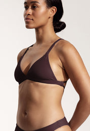 Surf Bikini Oberteil „Esox“ in Auberginenviolett