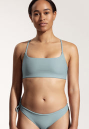 Surf Bikini Top "Buri" in ice blue