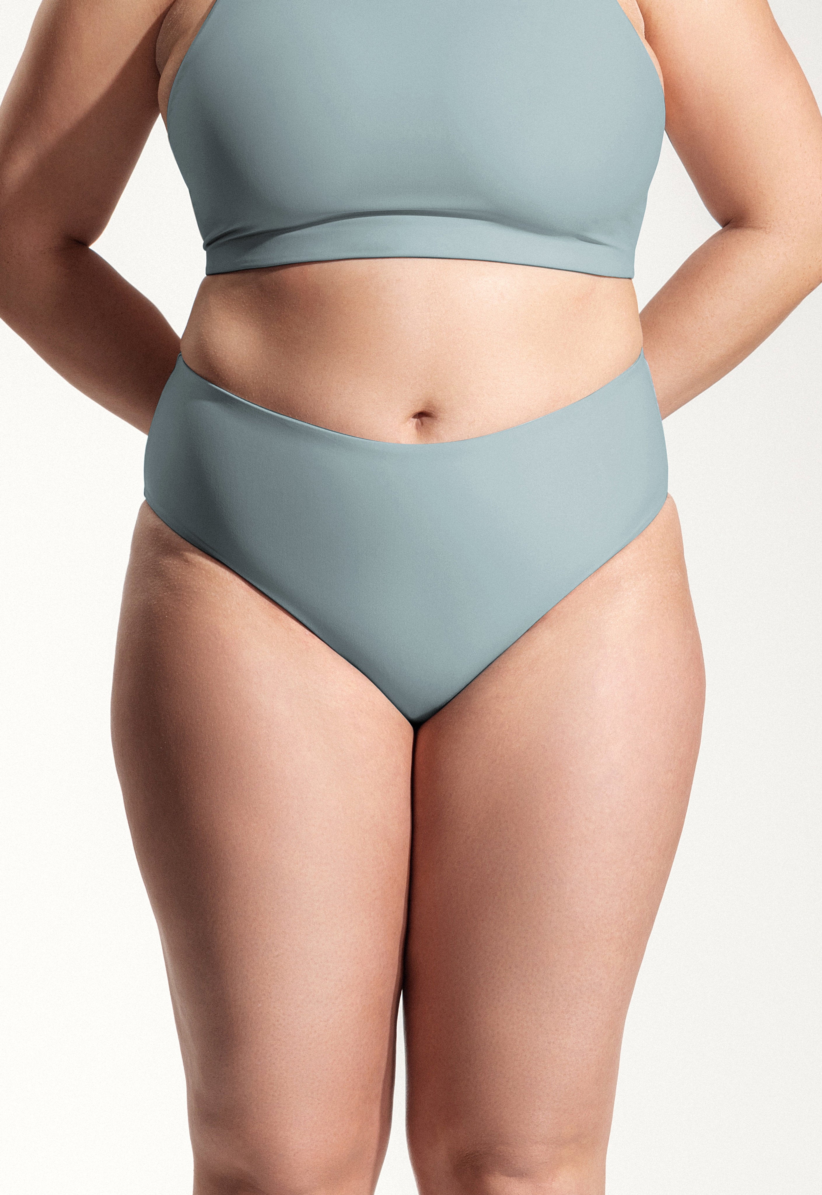 Surf Bikini Bottom "Fugu" in ice blue