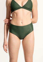 Surf Bikini Hose „Fugu“ in Dunkelgrün 3