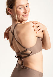 Surf Bikini Oberteil „Goby“ in Braun 1