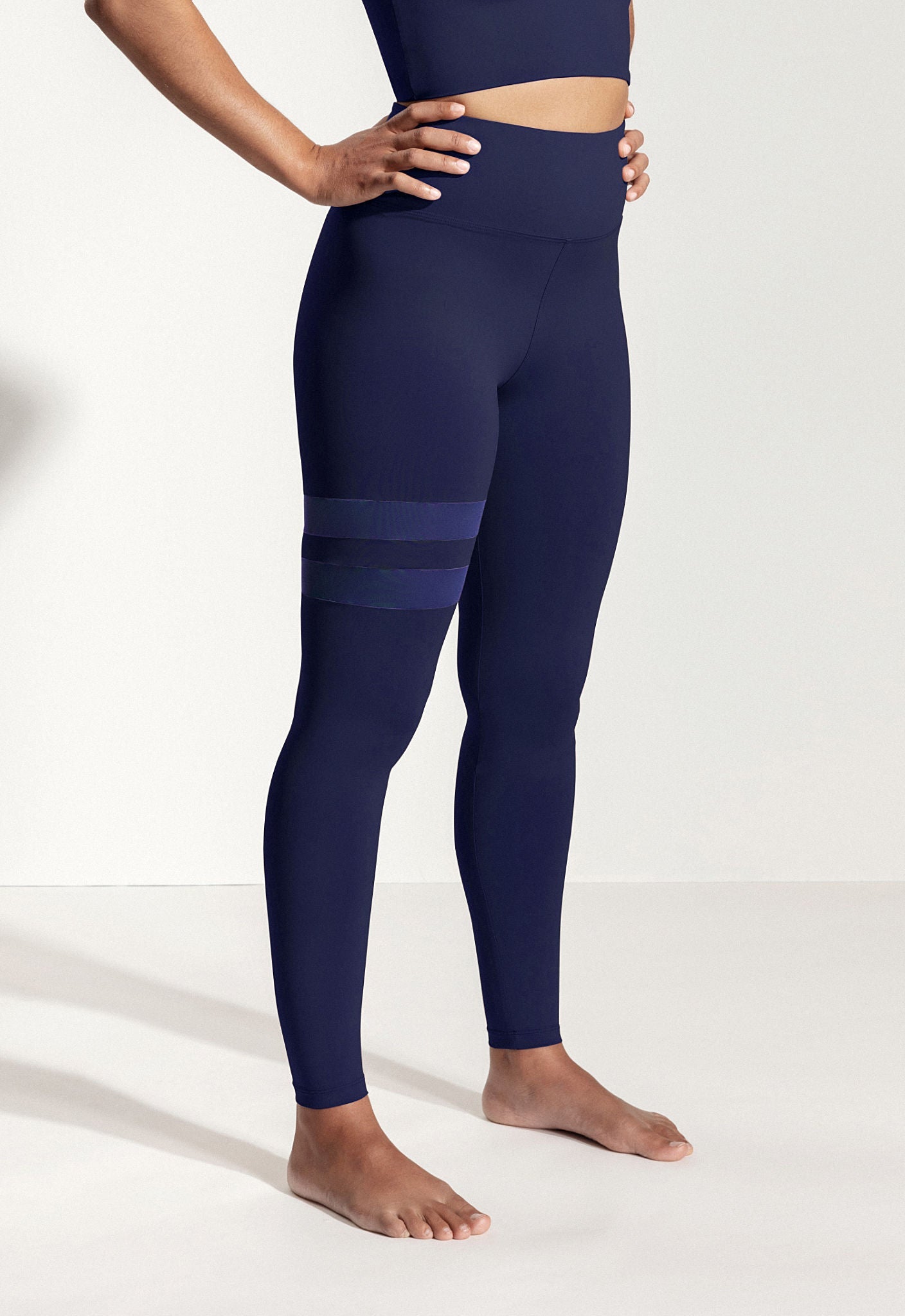 Yoga Leggings „Larimar+“ in Dunkelblau 2