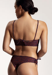 Surf Bikini Oberteil „Buri“ in Cool Cat Print