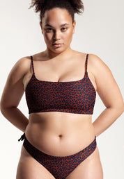 Surf Bikini Oberteil „Buri“ in Cool Cat Print 1