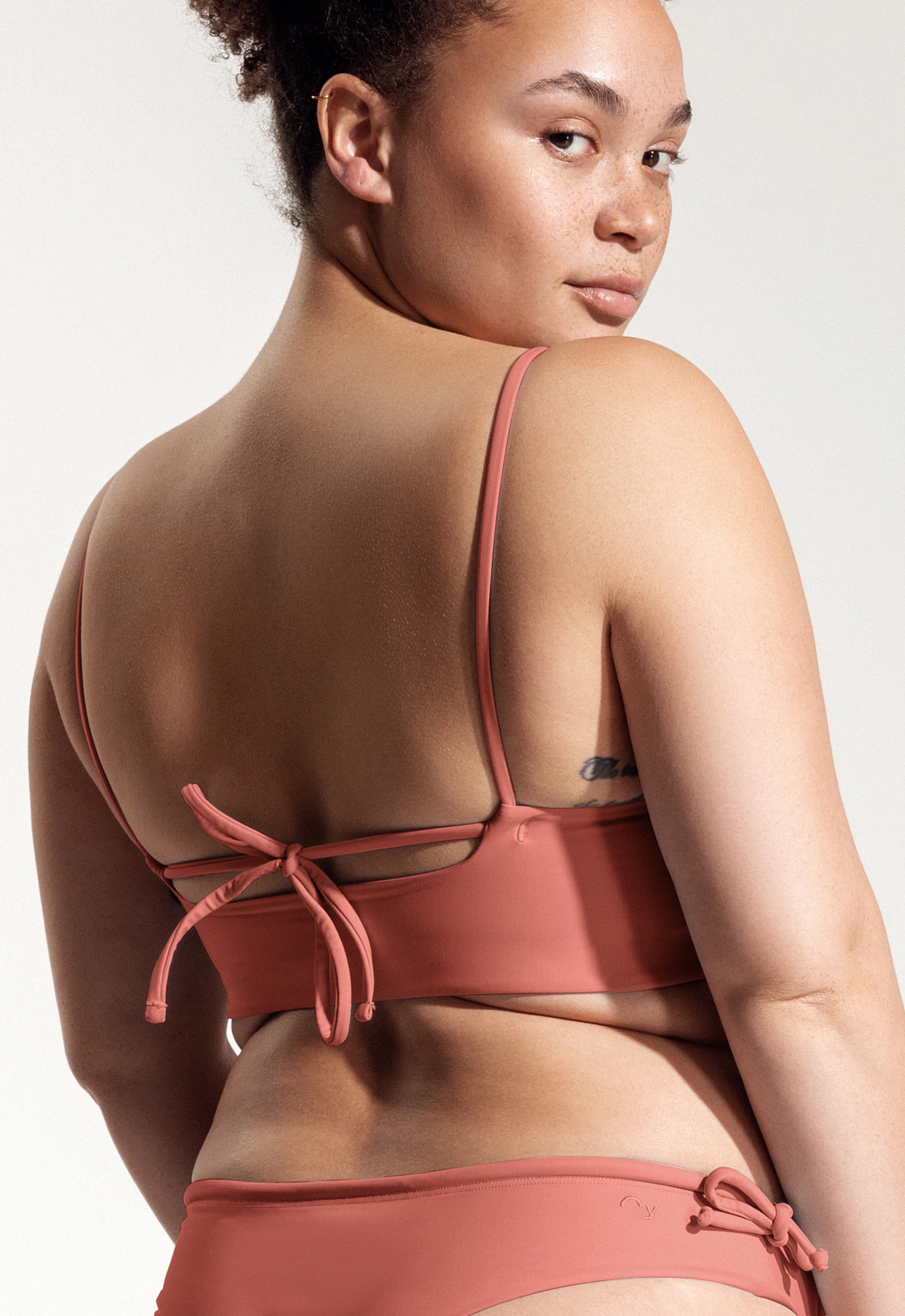 Surf Bikini Oberteil „Buri“ in Altrosa