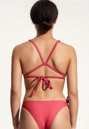 Surf Bikini Oberteil „Coho“ in Erdbeerrot 2