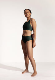 Surf Bikini Hose „Fugu“ in Nachtgrün 5