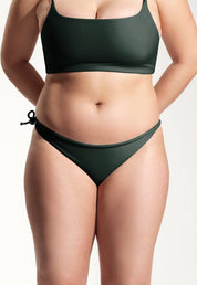 Surf Bikini Hose „Mako“ in Nachtgrün 2