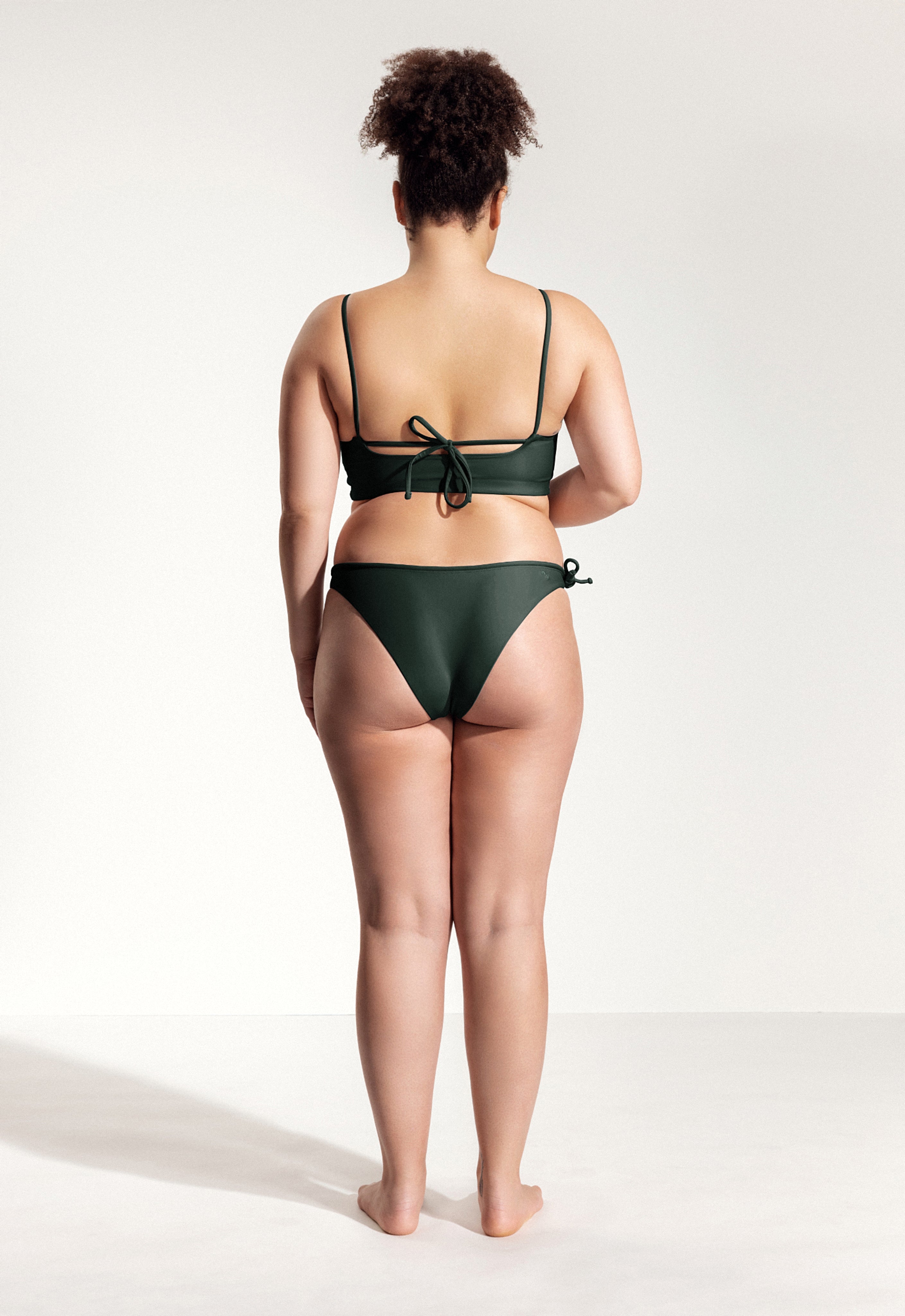 Surf Bikini Hose „Mako“ in Nachtgrün 3