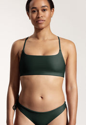 Surf Bikini Oberteil „Buri“ in Nachtgrün 1