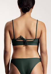 Surf Bikini Oberteil „Buri“ in Nachtgrün 2