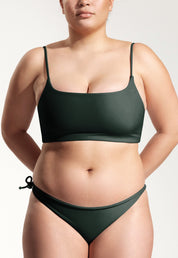 Surf Bikini Oberteil „Buri“ in Nachtgrün 4