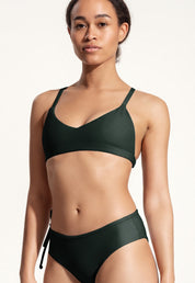Surf Bikini Oberteil „Dace“ in Nachtgrün 1