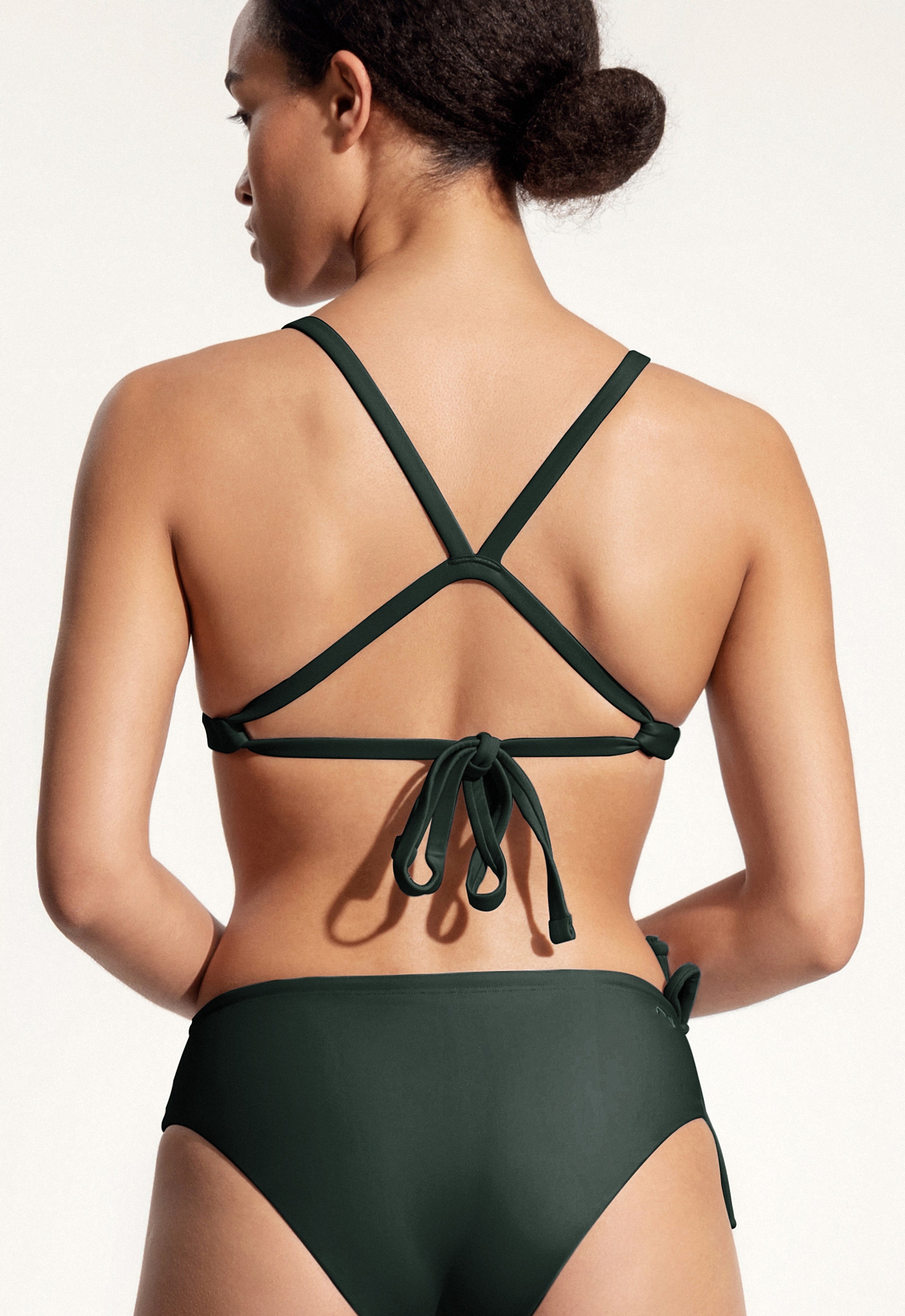 Surf Bikini Oberteil „Dace“ in Nachtgrün 2