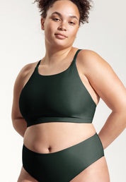 Surf Bikini Oberteil „Goby“ in Nachtgrün 4
