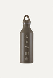 Oy × Mizu, 750ml Edelstahl Trinkflasche in Dunkelgrau