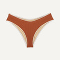 Bikini Hose „Calima“ in Kastanienbraun Piqué