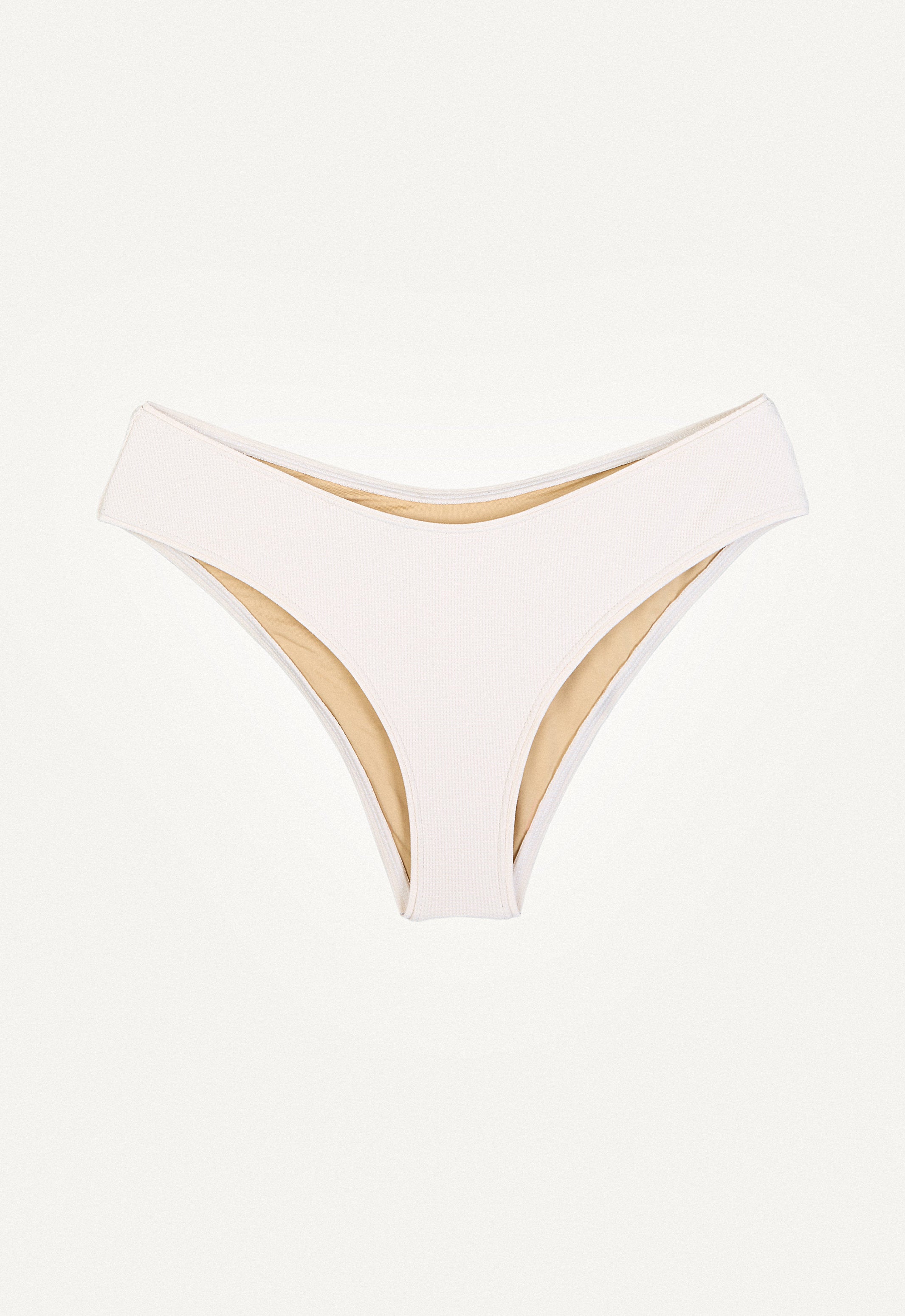 Bikini Hose „Calima“ in Cremeweiss Piqué