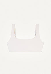 Bikini Oberteil „Vento“ in Cremeweiss Piqué