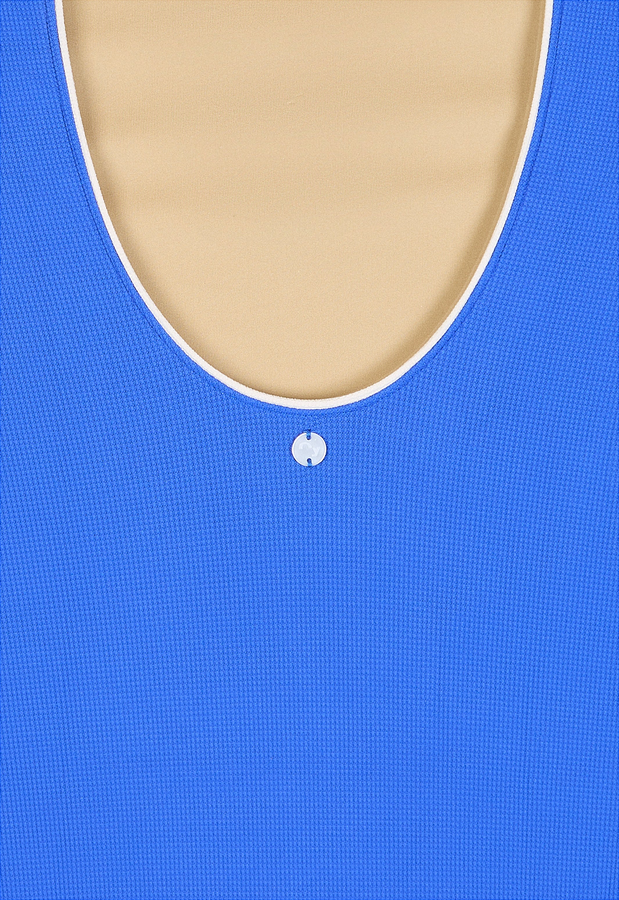 Badeanzug „Zephyr“ in Tiefseeblau Piqué