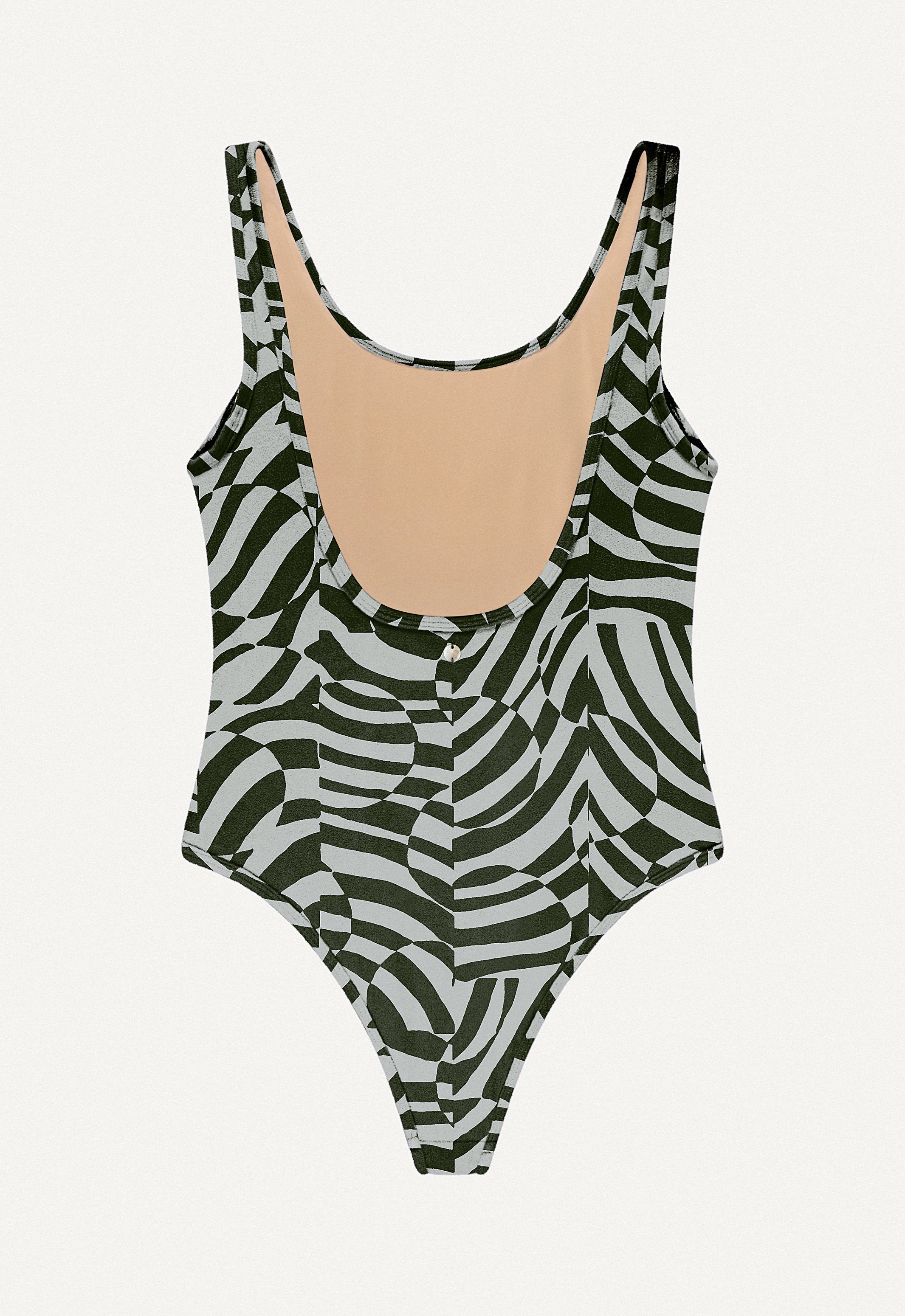 Swimsuit "Zephyr"  in unreal zebra print