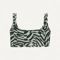 Bikini Oberteil „Vento“ in Unreal Zebra Print Frottee