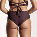 Surf Bikini Hose „Fugu“ in Auberginenviolett