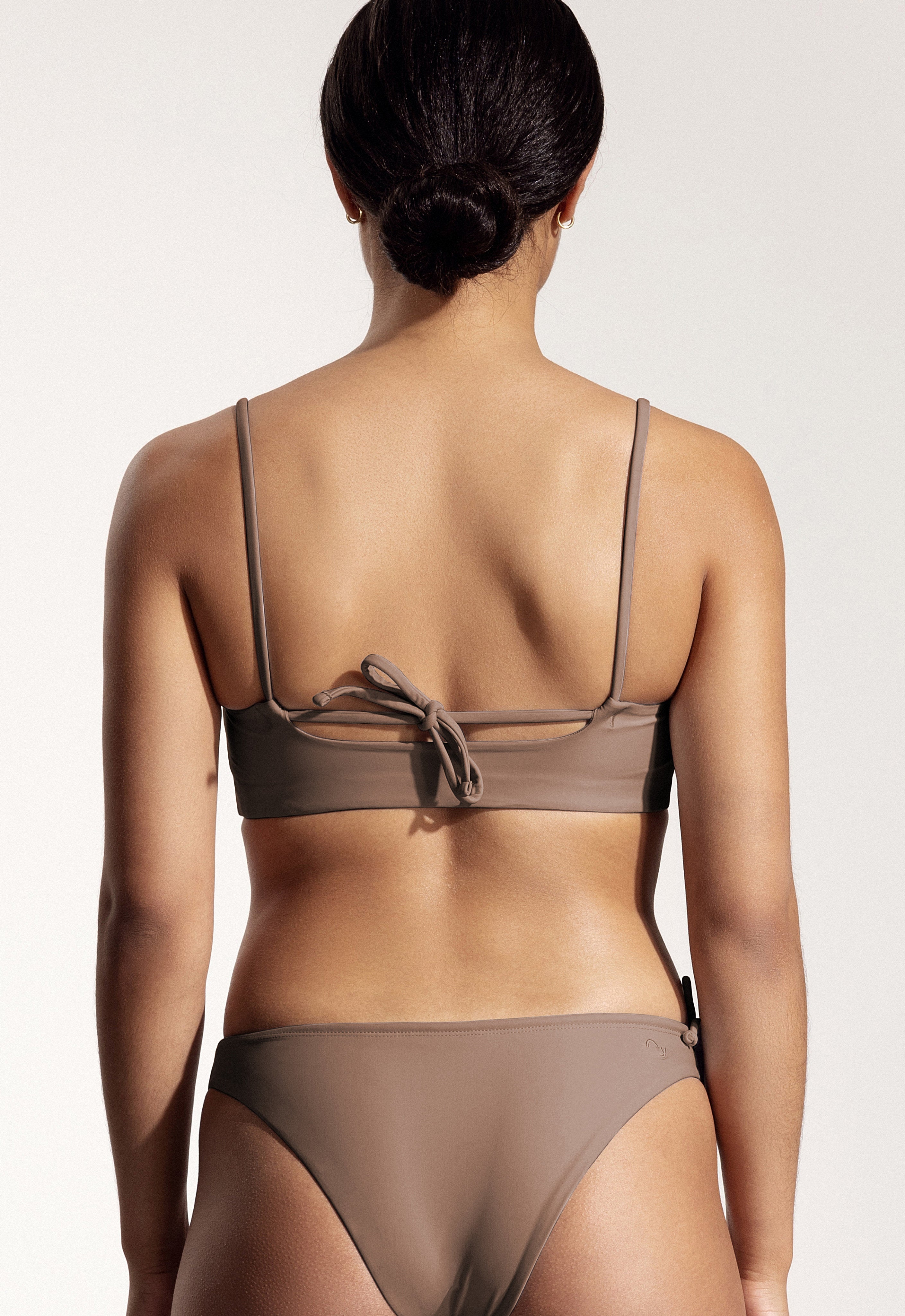 Surf Bikini Top "Buri" in brown