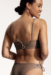 Surf Bikini Top "Buri" in brown