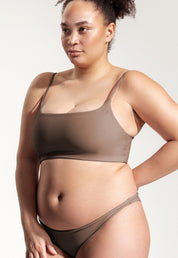 Surf Bikini Top "Buri" in brown