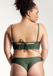 Surf Bikini Top "Buri" in dark green