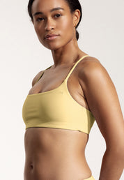 Surf Bikini Top "Buri" in pale yellow