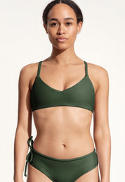 Surf Bikini Top "Dace" in dark green