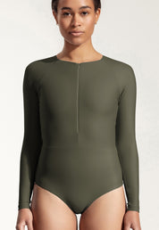 Surfsuit "Orfe" in pine green