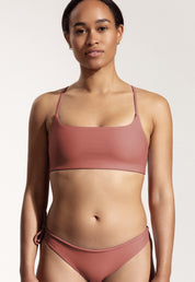 Surf Bikini Top "Buri" in clay red