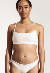 Surf Bikini Top "Buri" in creme white