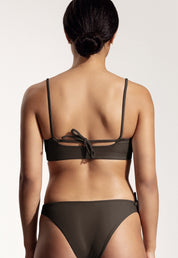 Surf Bikini Top "Buri" in dark brown