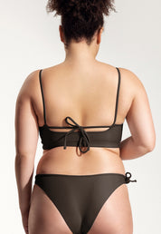 Surf Bikini Top "Buri" in dark brown