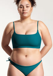 Surf Bikini Top "Buri" in petrol blue 
