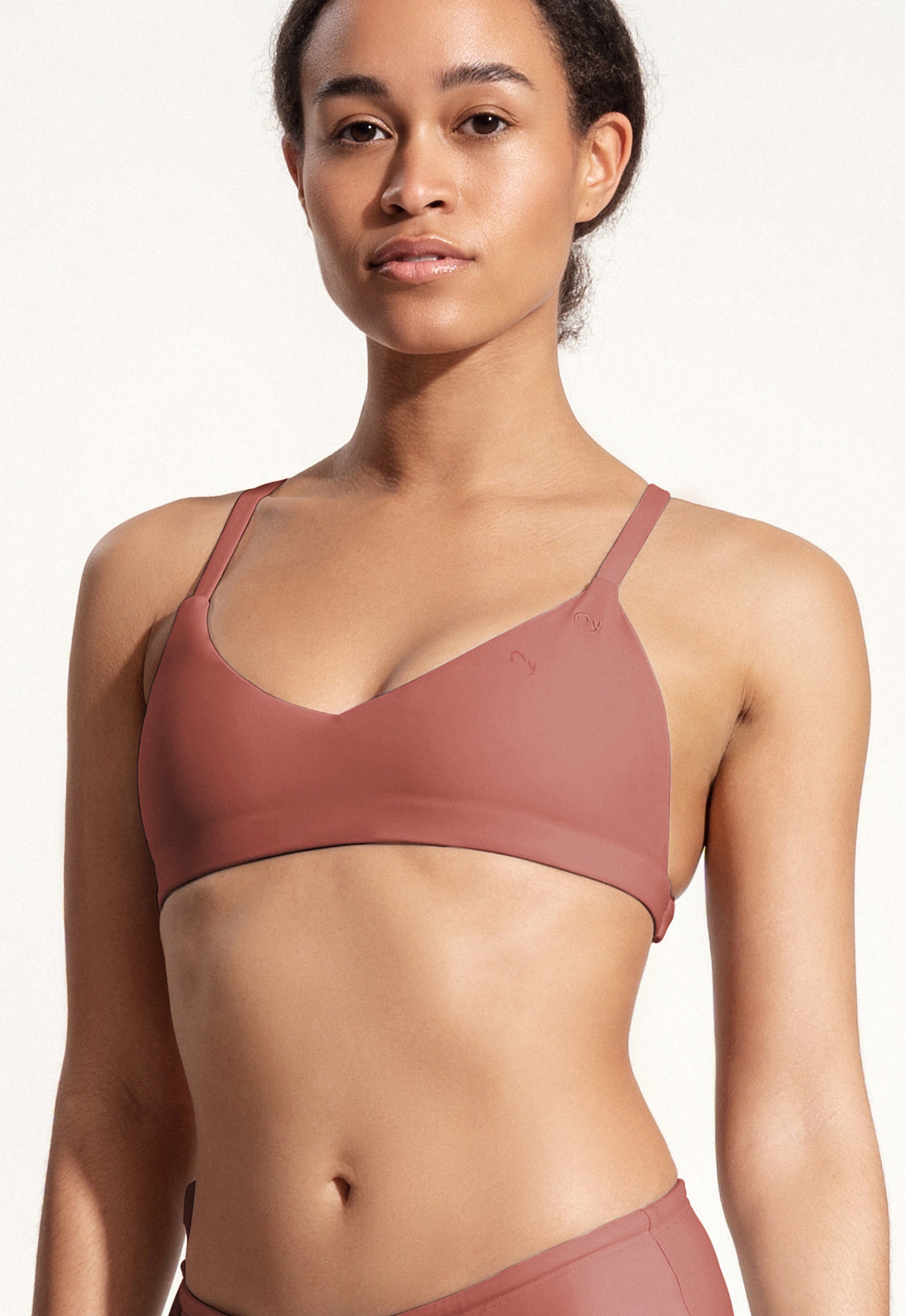 Surf Bikini Top "Dace" in clay red