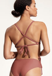 Surf Bikini Top "Dace" in clay red