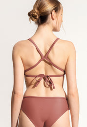 Surf Bikini Top "Dace" in clay red