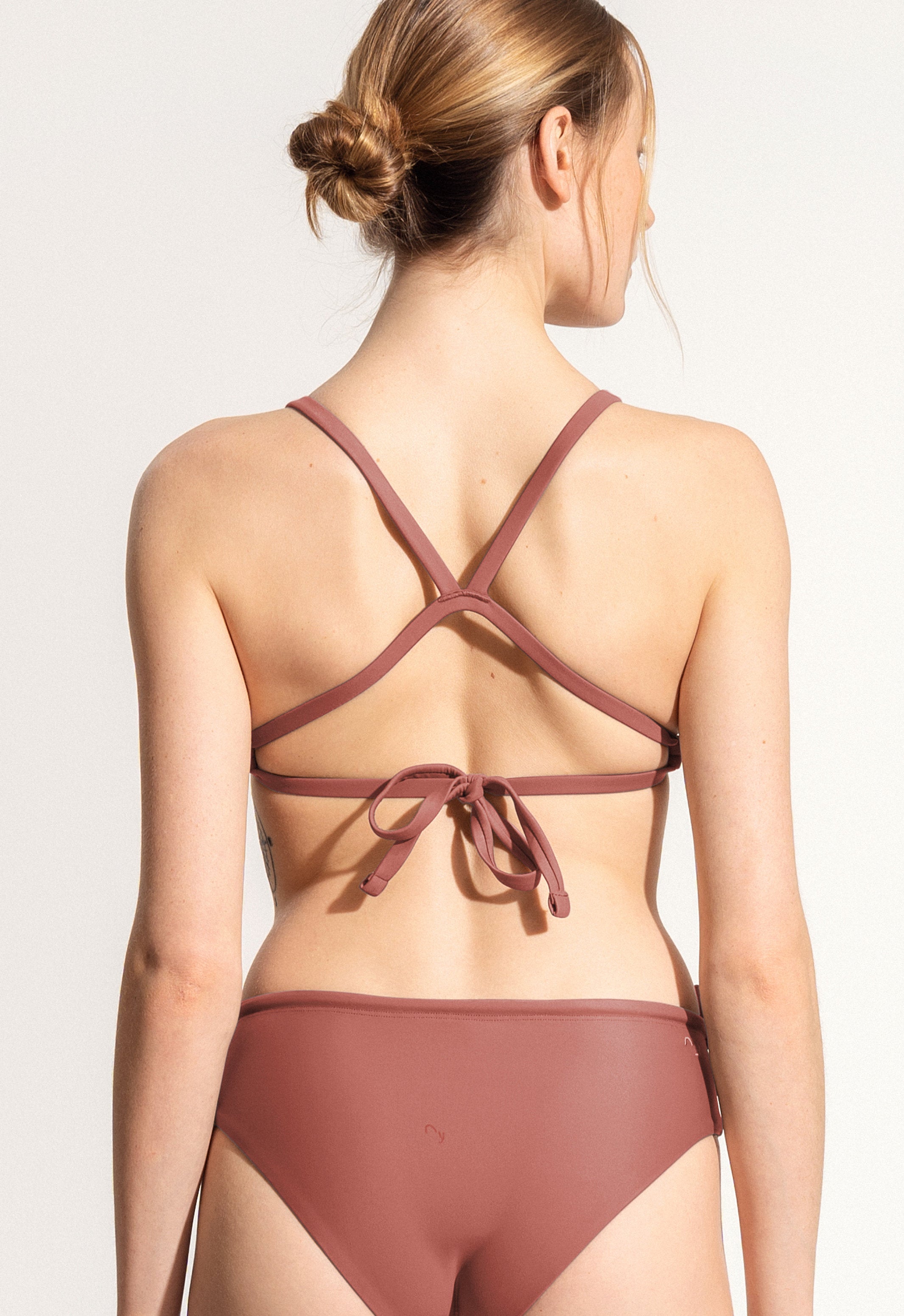 Surf Bikini Top "Dace" in clay red